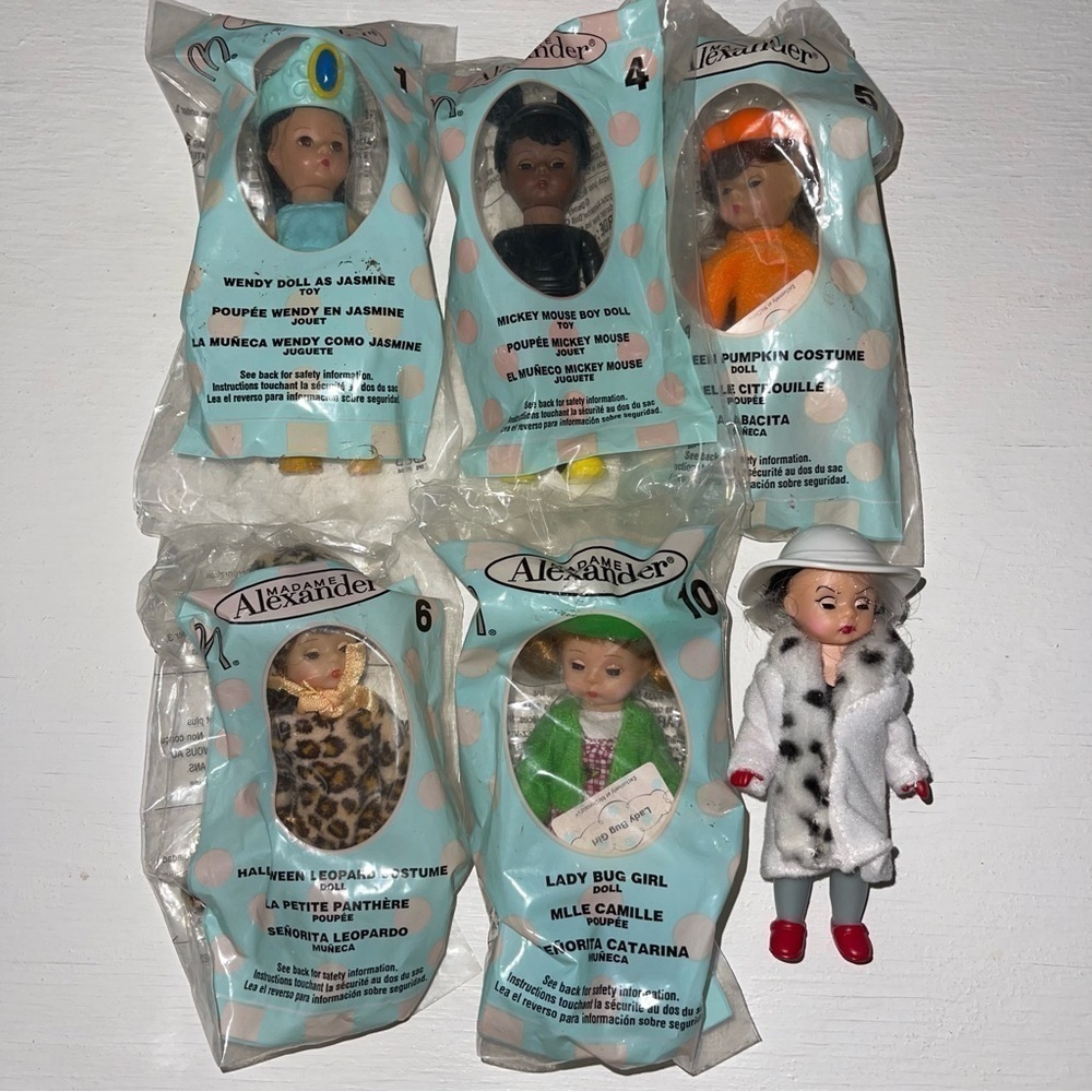 6 Madam Alexander McDonald’s Dolls